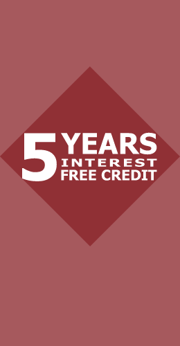 5 Years Interest Free Credit