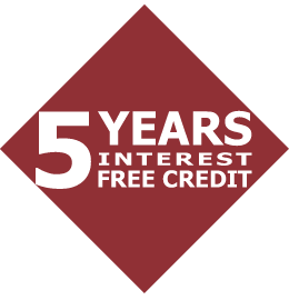 5 Years Interest Free Credit